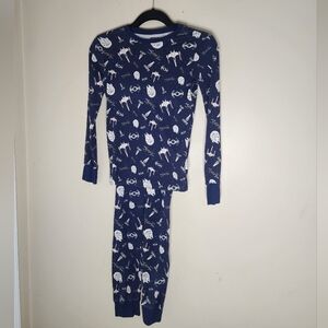 Star Wars Spotted Zebra Boys Pajamas 2 piece set Size 14 XXL snug fitting